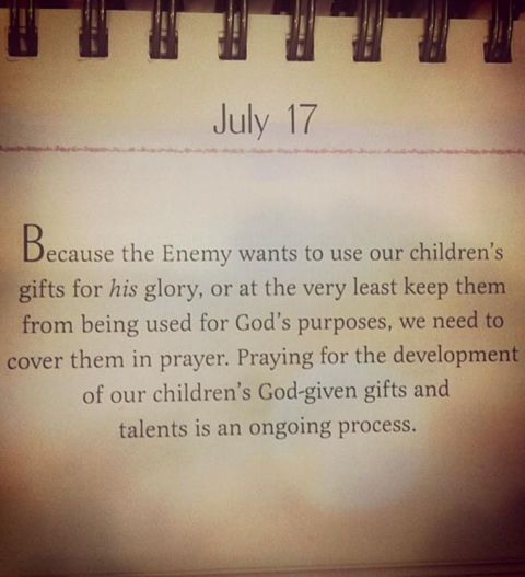 Never underestimate the power of praying parents!